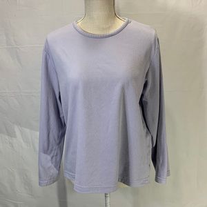 Oscar De La Renta Lavender Fleece Pullover Size M